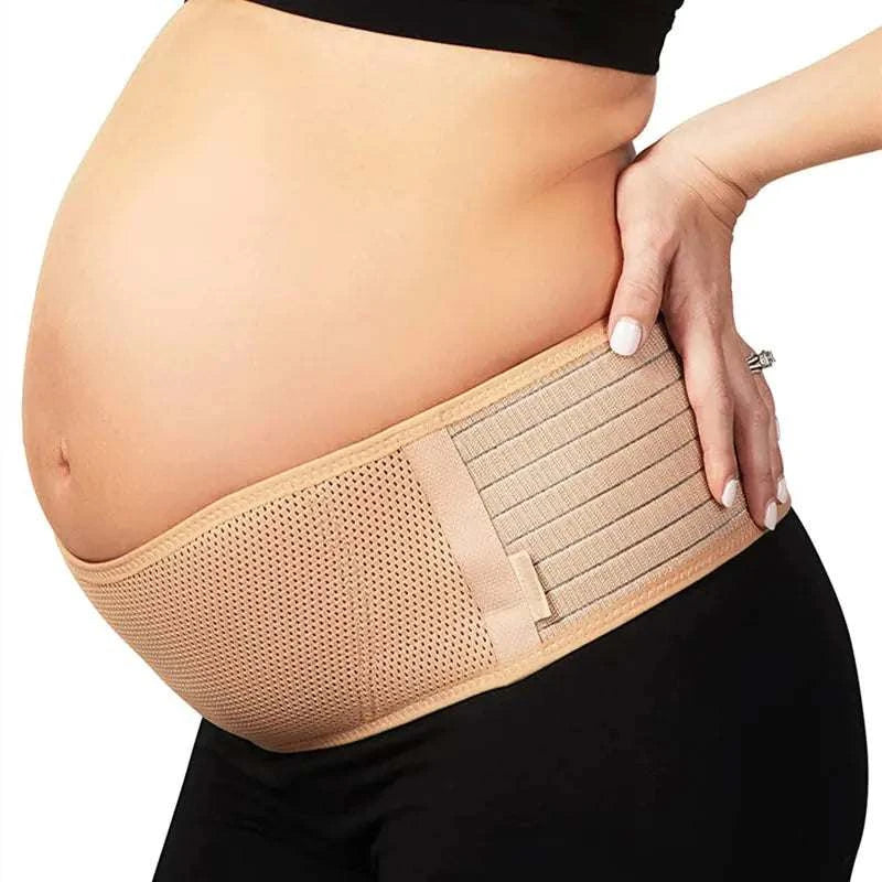 Maternity Belly Abdomen Belt providing support for pregnant woman, comfortable and breathable.