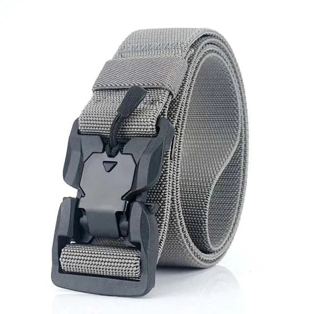 Tactical quick release military belt with sturdy buckle and durable nylon material.