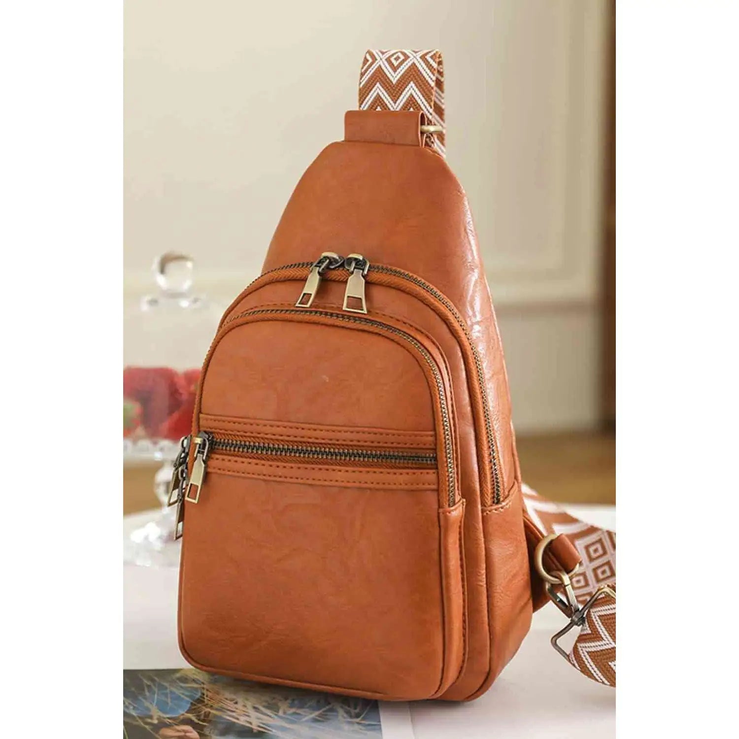 PU Leather Sling Bag crossbody