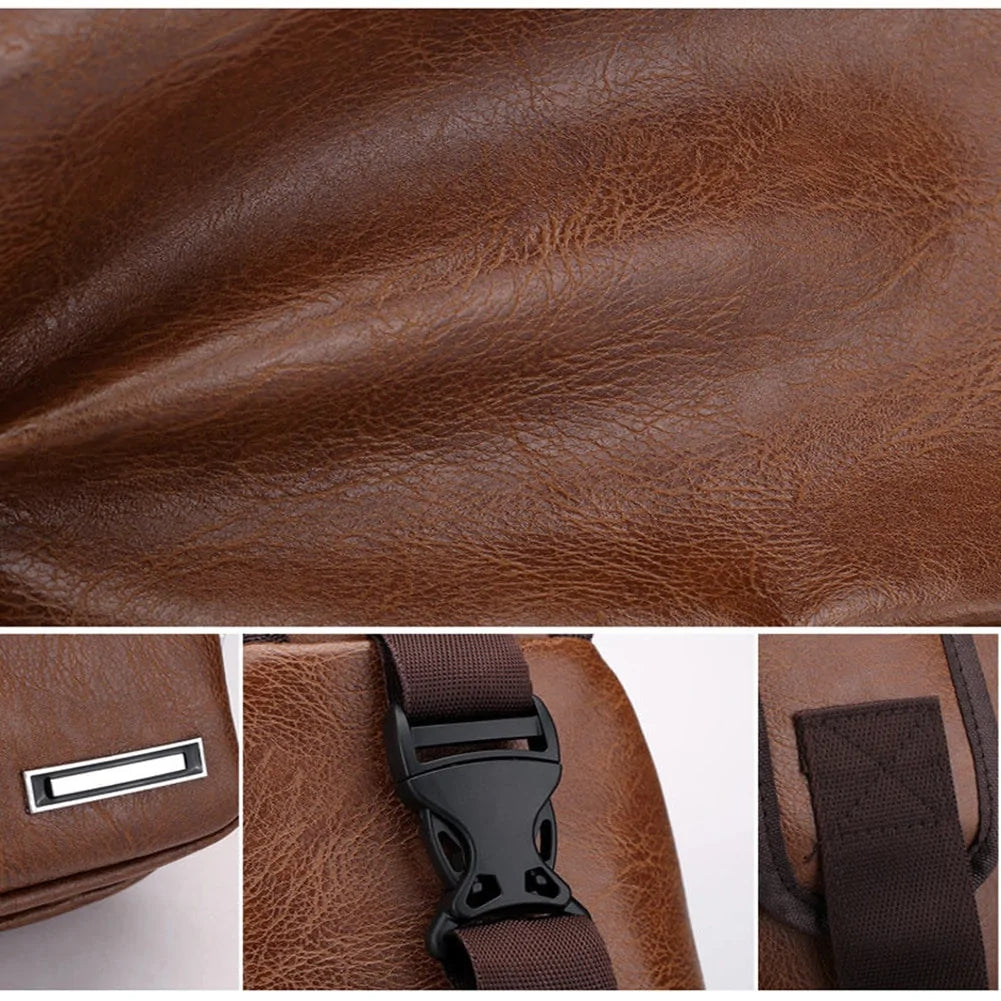 Men's USB Charging Chest Bag