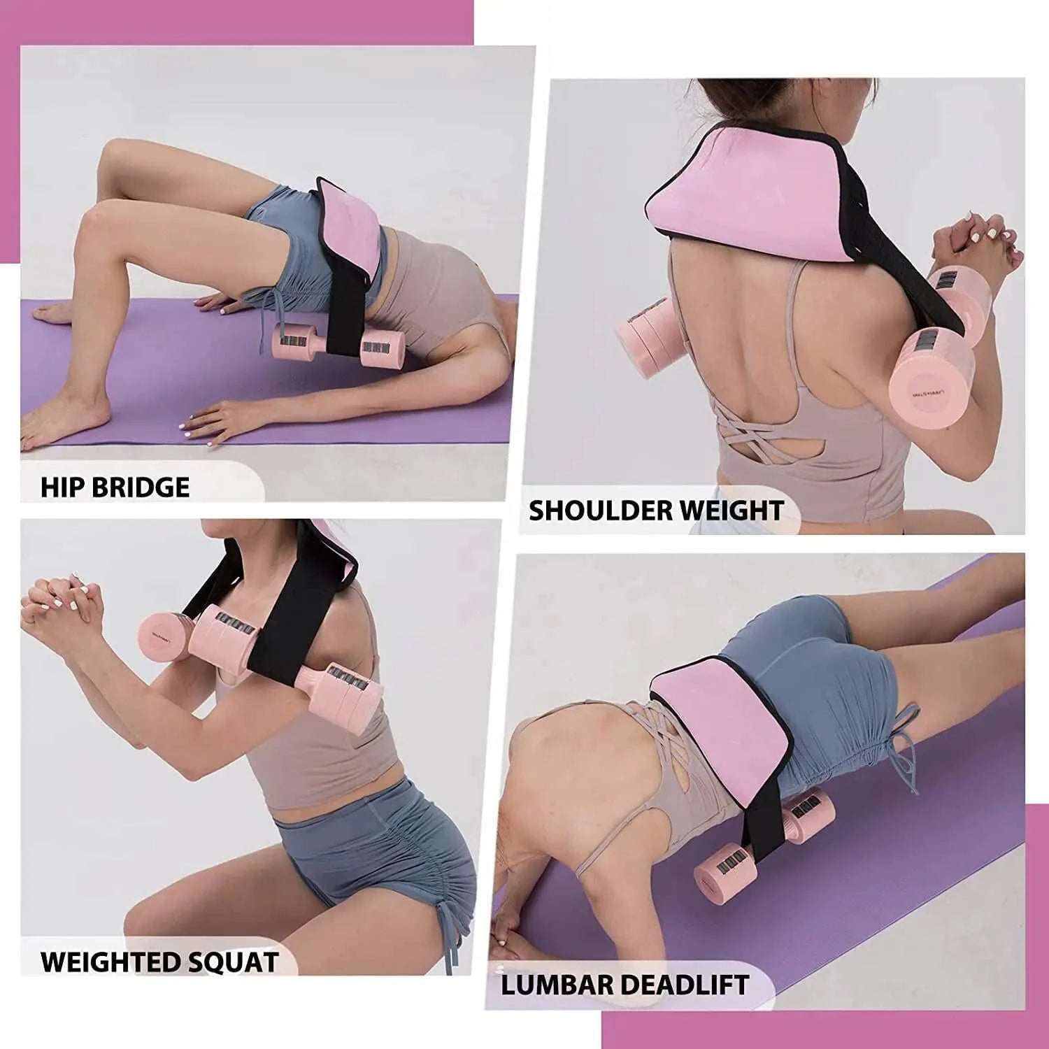 Hip Thrust Belt Glute Bridge Pad for enhanced support and comfort in lower body workouts.