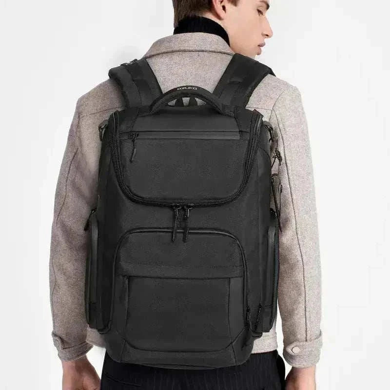 Multifunction Men Bag - Large capacity waterproof backpack for 15.6-inch laptops, ideal for travel and business.