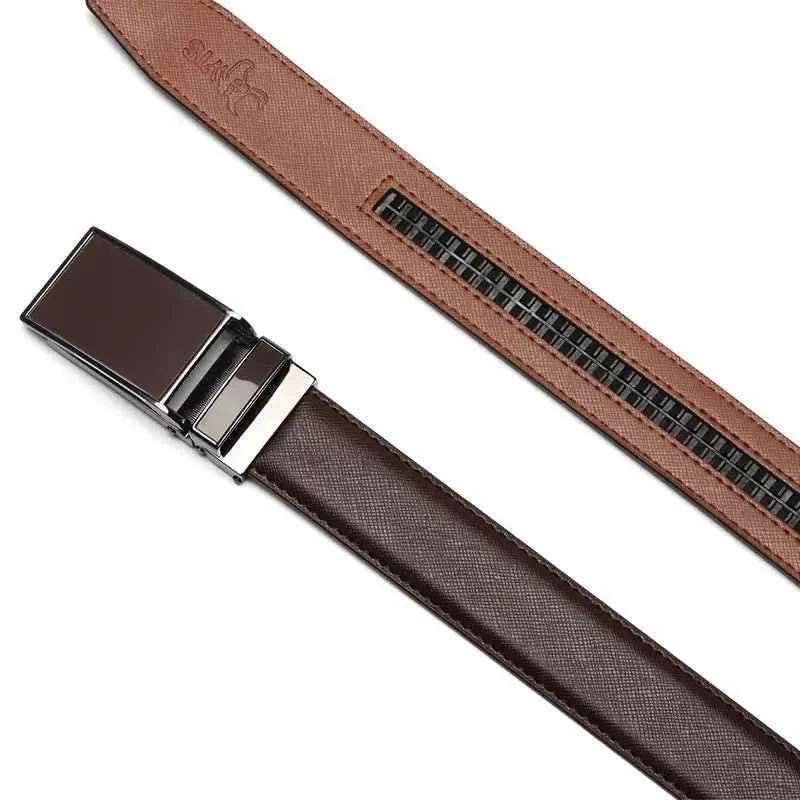 Men's belt with sleek design, high-quality leather, and adjustable metal buckle, ideal for formal and casual wear.