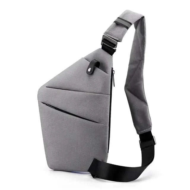 Ultra-thin chest bag for men with sleek and minimalist design.