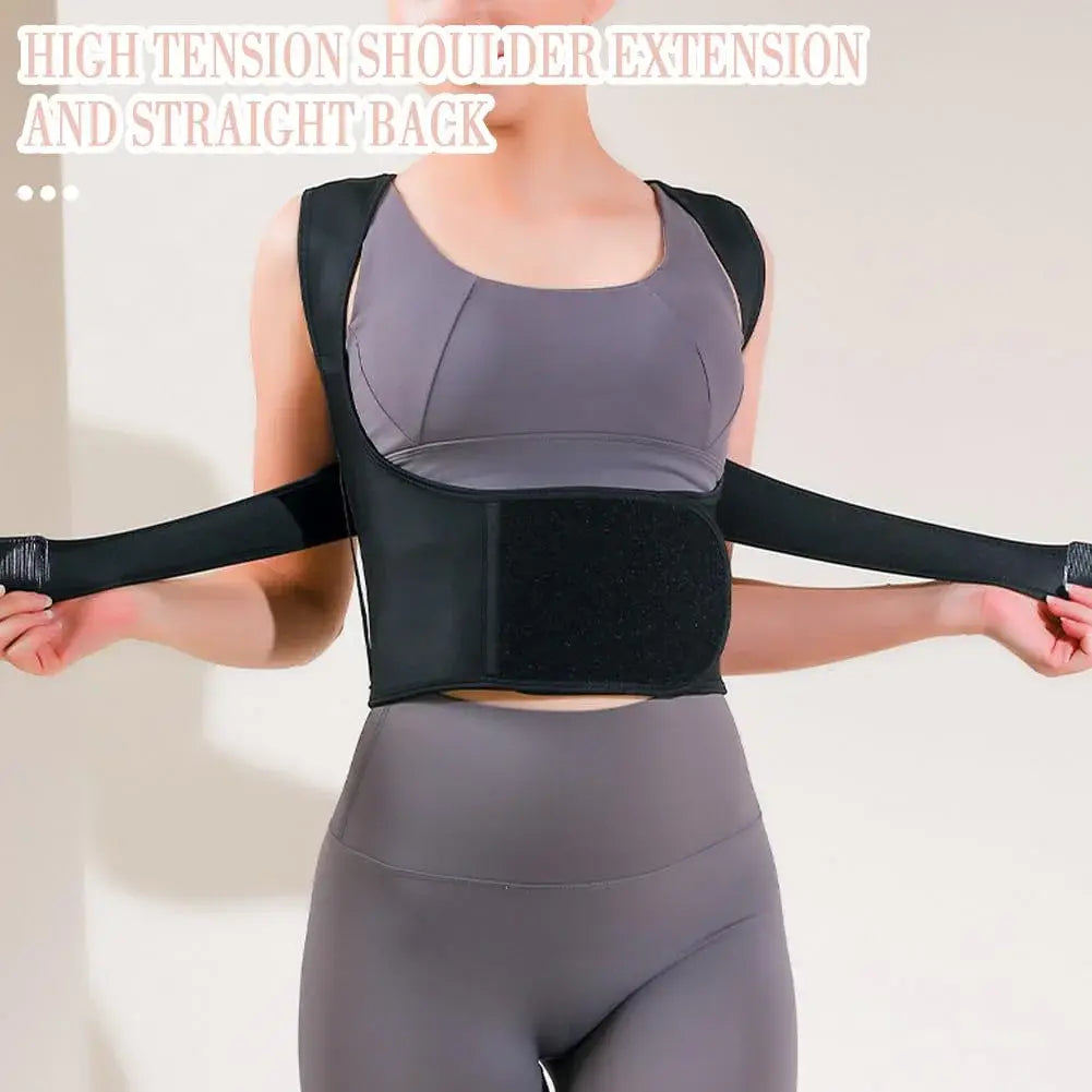 Posture Corrector Sport Belt worn by a person, providing spine support and alignment.