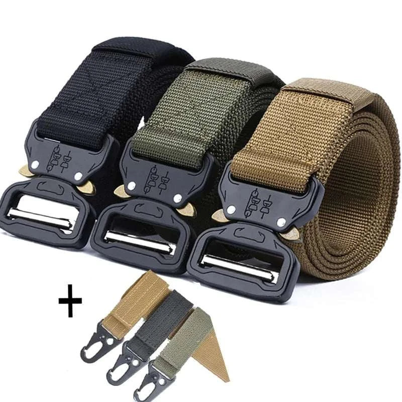 Military Tactical Nylon Belt with adjustable fit and sturdy buckle.